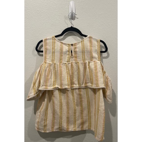 LC Lauren Conrad Striped Cold Shoulder Blouse - Picture 6 of 6